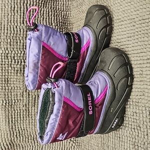 Sorel girls snow boots kids size 12